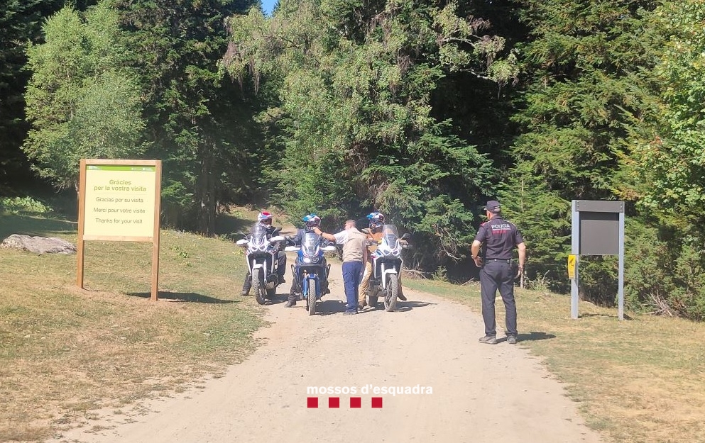 Agredit un vigilant al Parc Natural de l’Alt Pirineu quan advertia a un motorista que circulava per un lloc restringit