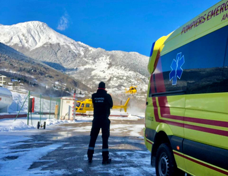 Dos ferits per una allau en una zona fora pistes pròxima a l'estació de Baqueira