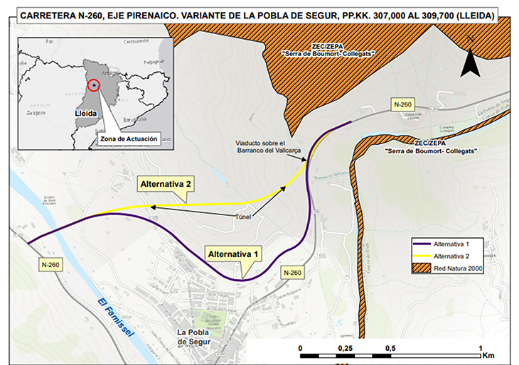 La variant de la Pobla de Segur
