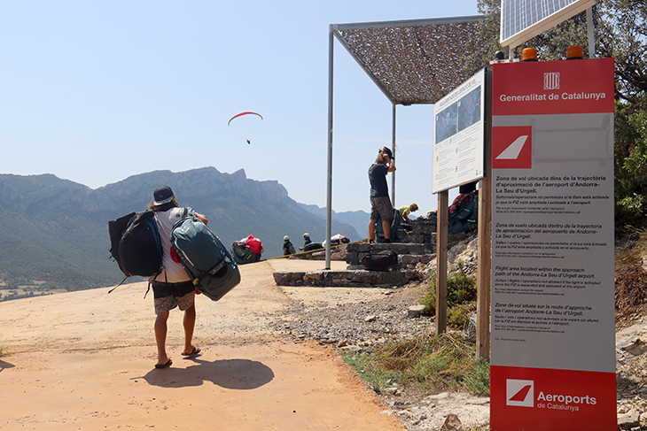 Organyà viu amb preocupació les limitacions als vols en parapent 