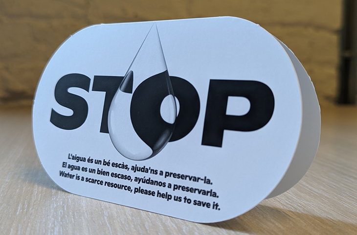 Els hotels de Barcelona promouen una campanya per reduir el consum d’aigua dels turistes