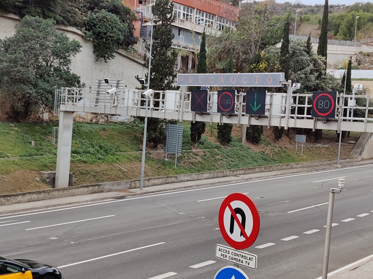 Entren en funcionament dos nous radars de tram al Túnel de Vallvidrera de 80 km/h