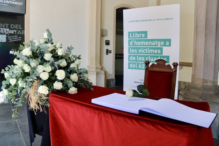 Terrassa recorda les víctimes de les riuades de 1962 amb un ple d'homenatge i un acte ciutadà
