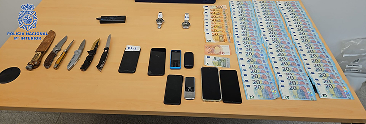 Dos detinguts pel robatori de 18 rellotges d'alta gamma valorats en més de 180.000 euros