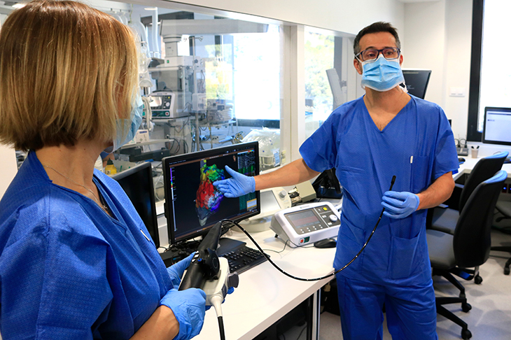 Una nova sonda permet guiar en 3D i en temps real les intervencions de cor en infants