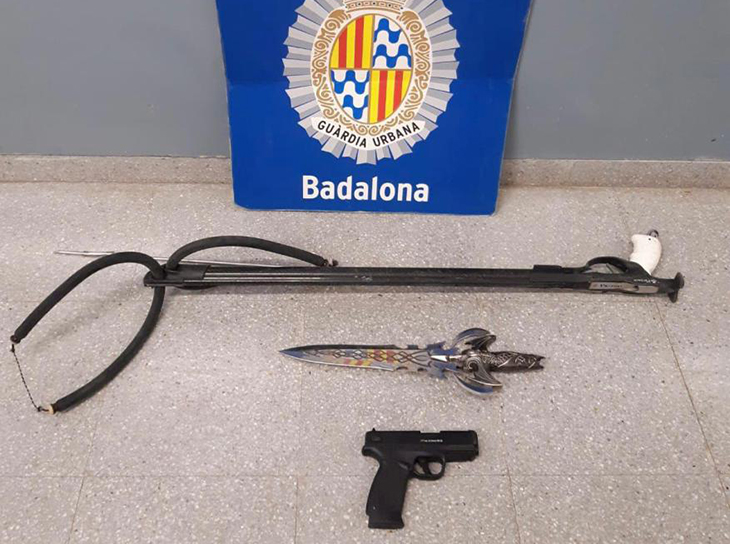 Detingut a Badalona per un intent de robatori amb una pistola de gas