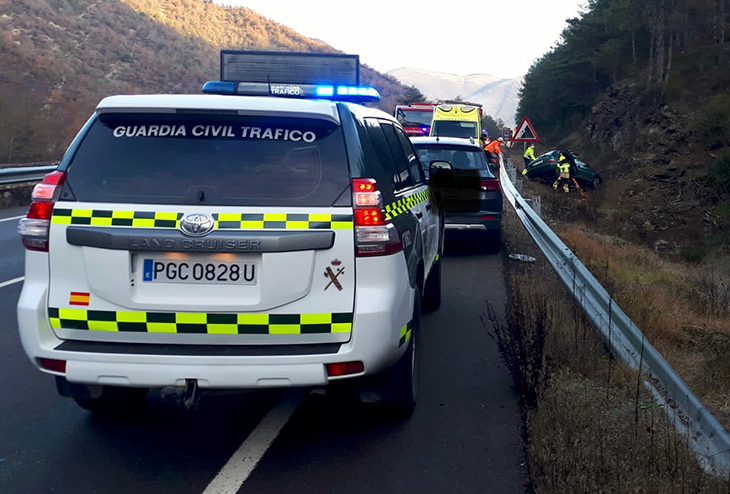 Un home de 39 anys del Vallès Oriental, ferit de gravetat en accidentar-se amb el cotxe a Osca