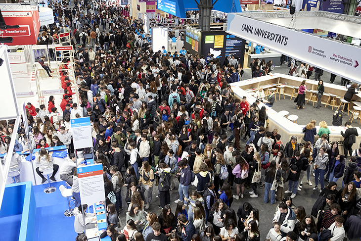 El Saló de l'Ensenyament frega els 100.000 visitants, un 17% més que l'any passat