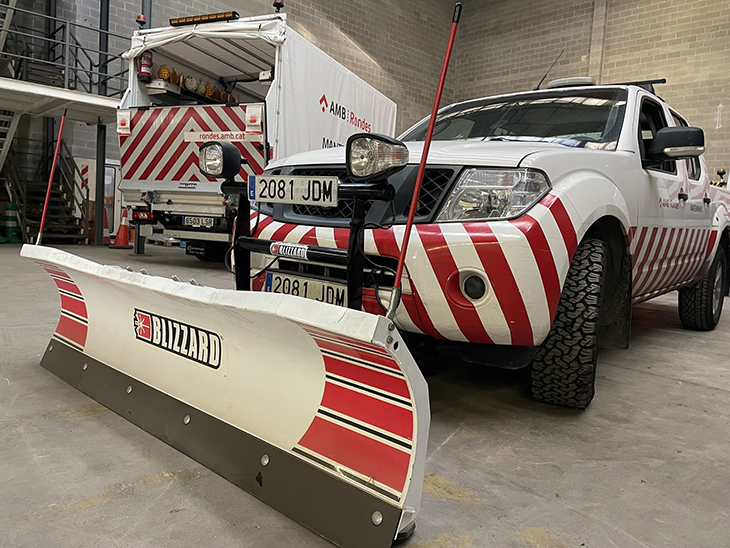 L’AMB activa el dispositiu hivernal a les rondes de Barcelona davant la previsió de neu