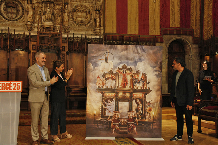 L'Arquebisbat de Barcelona critica que el cartell de la Mercè utilitza de forma "irreverent" formes religioses