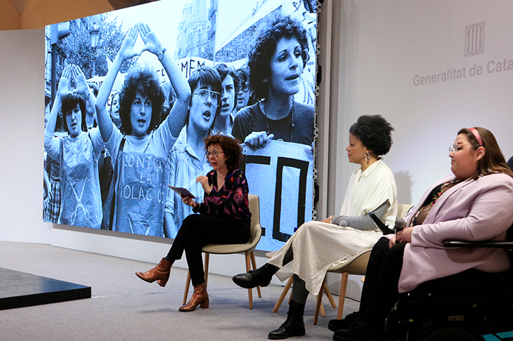 Verge, en l’acte del 8-M: “La força del moviment feminista al carrer i a les institucions ha vingut per quedar-se”