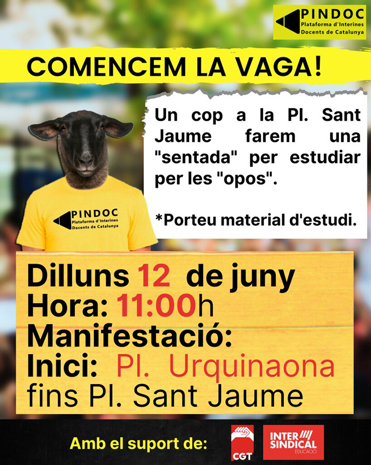 PINDOC desconvoca la vaga indefinida iniciada el 12 de juny