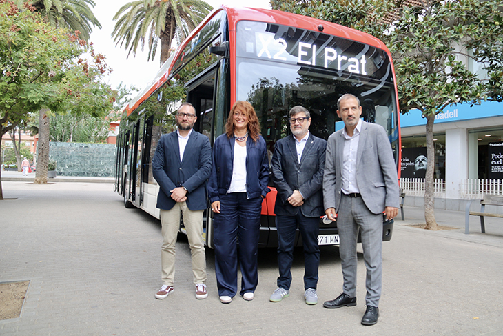 La nova línia de bus exprés X2 connectarà el Prat de Llobregat i Barcelona en 25 minuts, cinc menys que l’actual