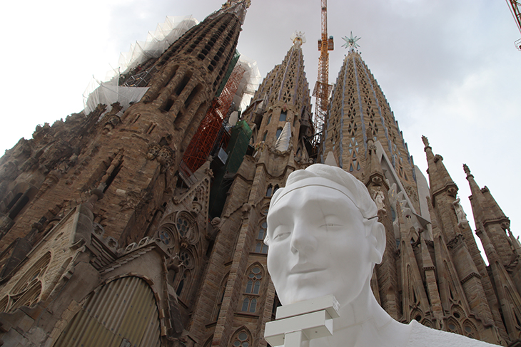 Les estàtues de l’àguila i l’àngel coronaran les torres dels evangelistes de la Sagrada Família el pròxim mes d’octubre