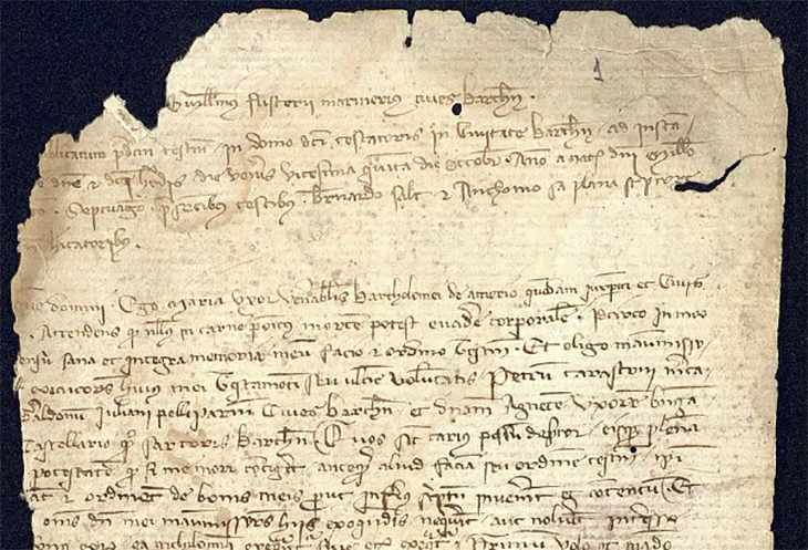 El Col·legi de Notaris incorpora 119.300 noves imatges de documentació medieval per consultar en línia