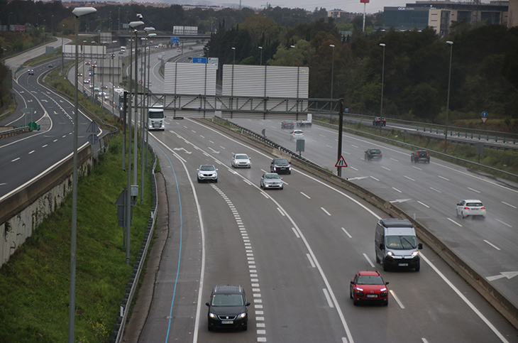Més de 114.000 vehicles han tornat a l'àrea metropolitana en l'operació retorn de Setmana Santa, el 19,4% dels previstos