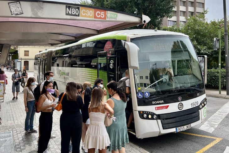 Els busos Exprés.cat registren un nou màxim històric amb prop de 32 milions de viatges anuals, un 19% més