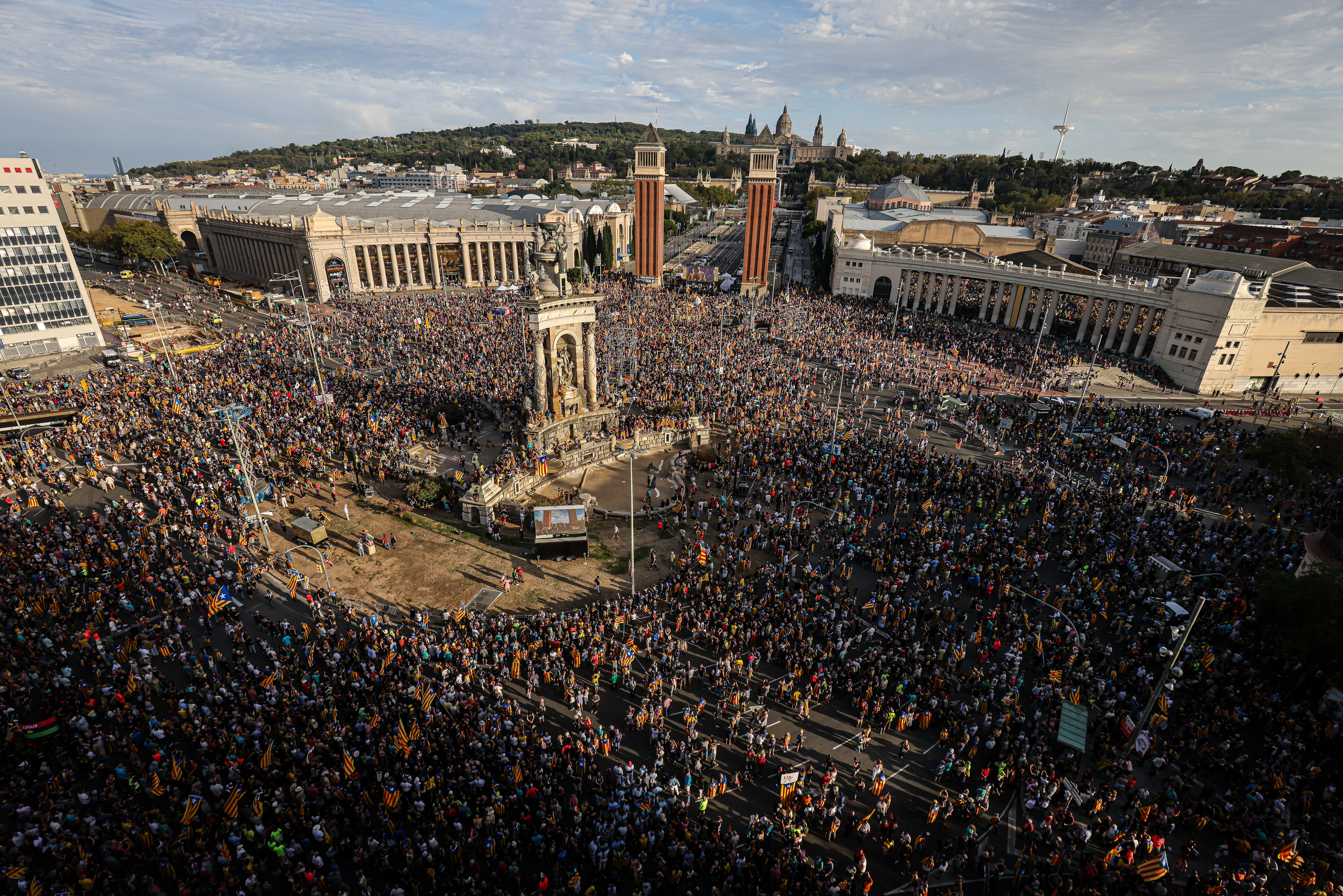 La manifestació de l'ANC per la Diada congrega 115.000 persones segons la Urbana, 800.000 segons els organitzadors