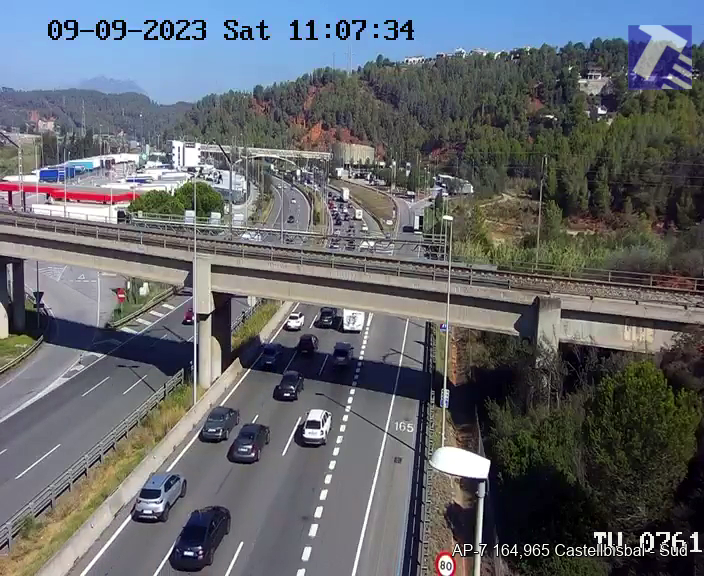 Uns 465.500 vehicles surten de l'àrea metropolitana pel pont de la Diada, un 10,8% més dels previstos