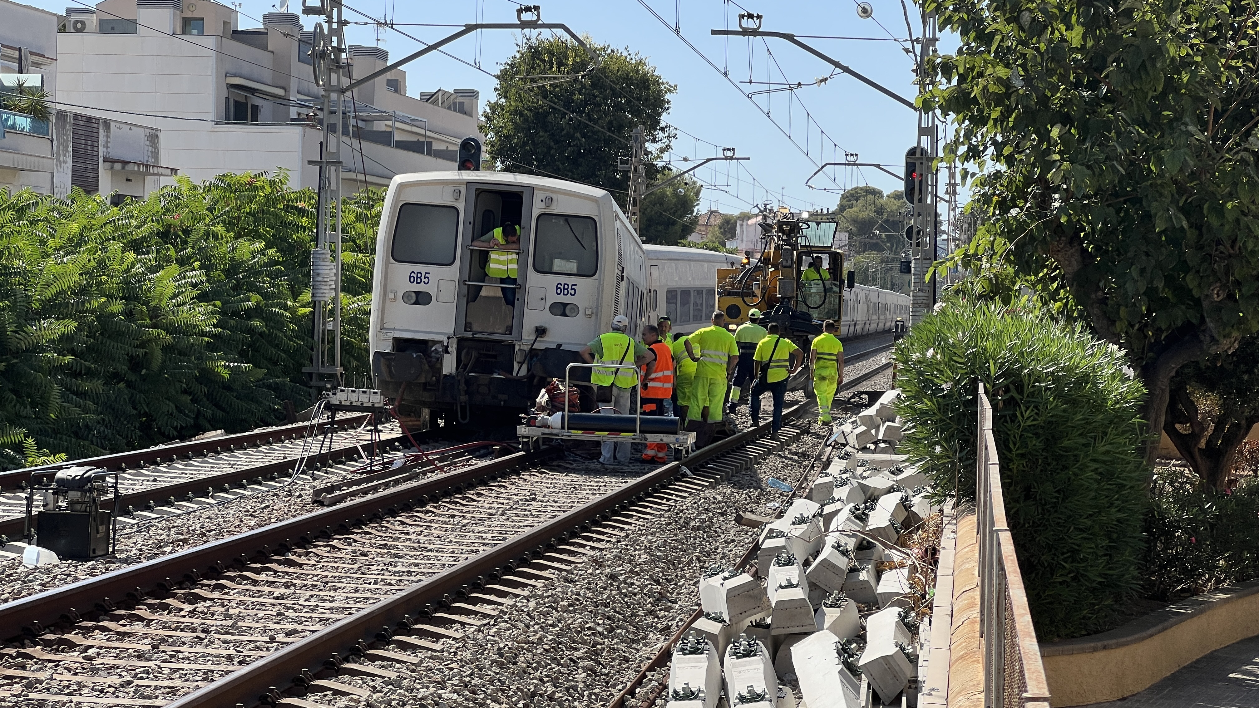 Restablerta la circulació de trens entre Vilanova i Garraf per les dues vies amb limitacions de velocitat