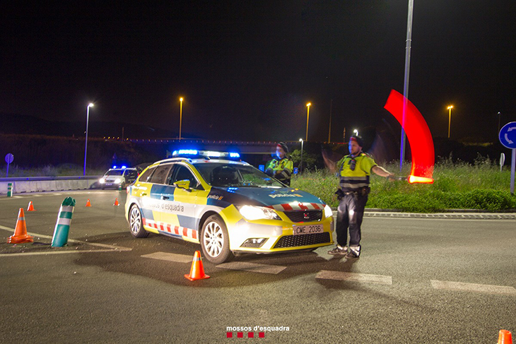 Detingut a Lleida un conductor que circulava drogat i sense carnet i que es va saltar un control policial