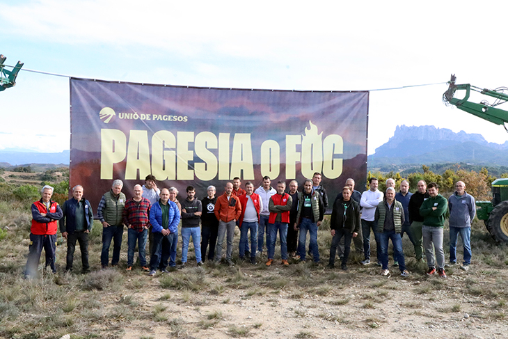Unió de Pagesos engega la campanya 'Pagesia o foc' per exigir canvis estructurals al sector