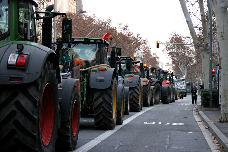 Els pagesos convoquen una marxa lenta entre Berga i Guardiola de Berguedà aquest diumenge a la tarda