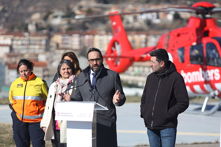 L'Heliport de Berga podrà operar les 24 hores del dia i donarà servei als vols nocturns d'emergències