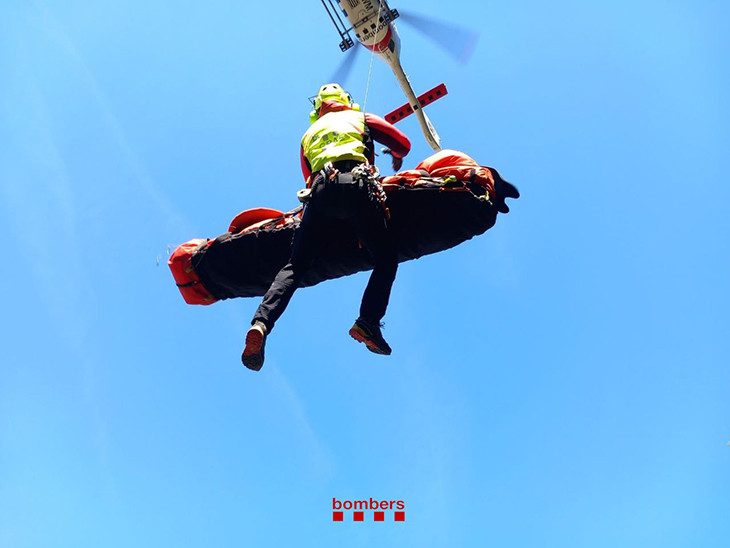 Troben en estat greu el veí de Santpedor i el traslladen en helicòpter a l'hospital Taulí de Sabadell