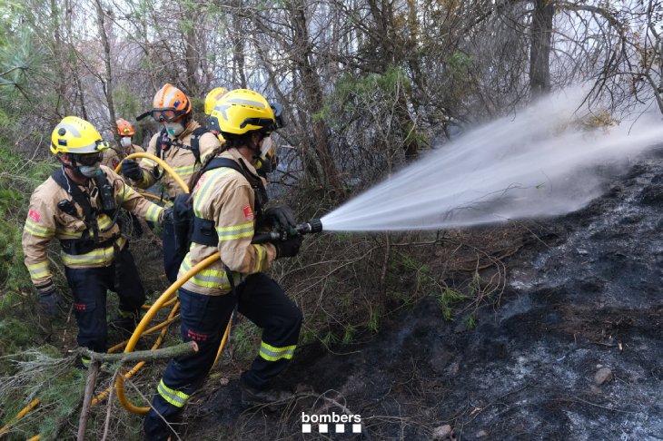 Estabilitzat l'incendi de Rajadell, que ha afectat 30,5 hectàrees segons els Agents Rurals