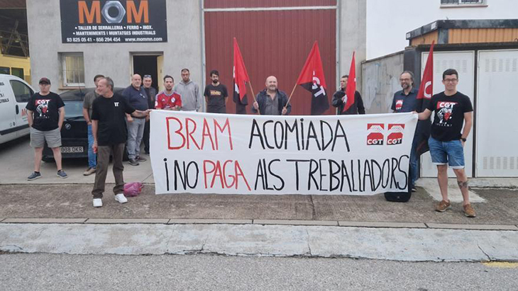 La CGT denuncia que l'empresa Bram Tecnologies a Gironella ha fet un “ERO encobert” amb l'acomiadament de 8 treballadors
