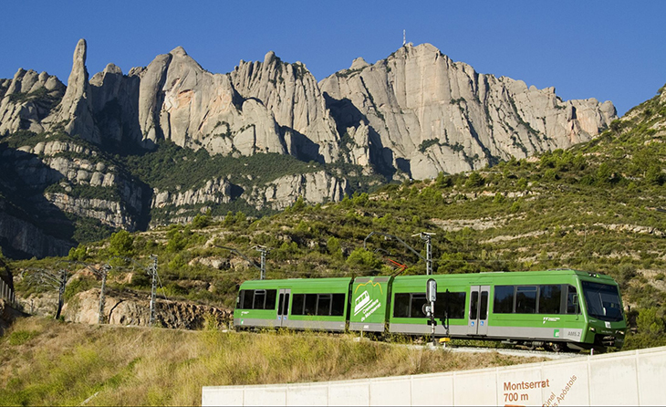 Pugen un 18% els usuaris del Cremallera de Montserrat per Setmana Santa i registra el millor mes de març de la història