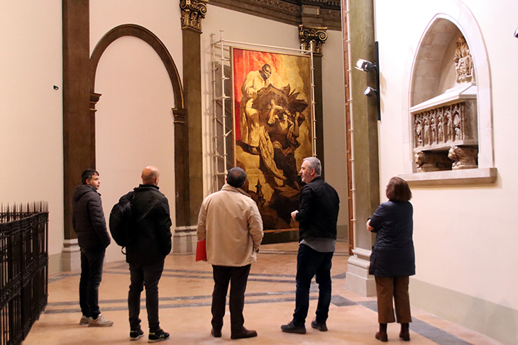 Els murals dels quatre evangelistes de Josep Maria Sert tornen a lluir a la catedral de Vic 86 anys després