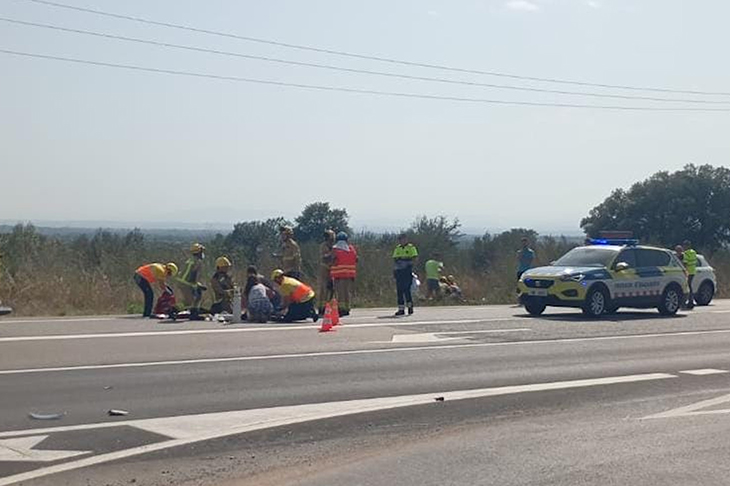 Mor un motorista de 53 anys en un accident a la GI-619 de Palau-saverdera