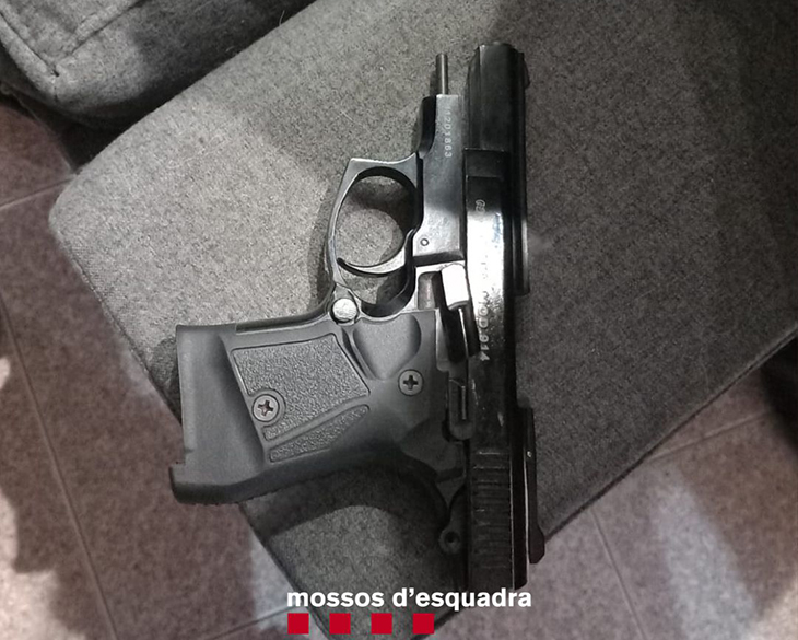 Els Mossos troben una pistola en una plantació de marihuana en una casa de Lloret de Mar i detenen set traficants