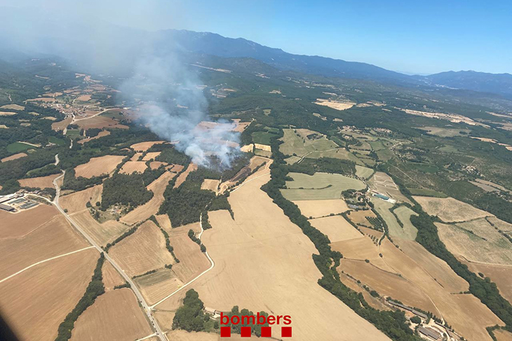incendi estabilitzat a Vilanant