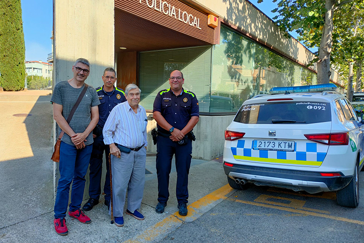 Un veí de Cassà de la Selva salva la vida gràcies a l'actuació dos agents de Policia Local i un ciutadà