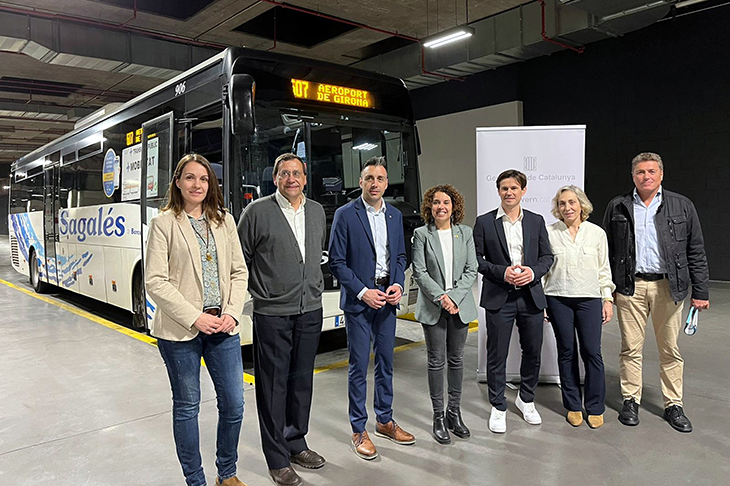 Territori posa en marxa la llançadora entre Girona i l'aeroport amb fins a 21 busos al dia per sentit