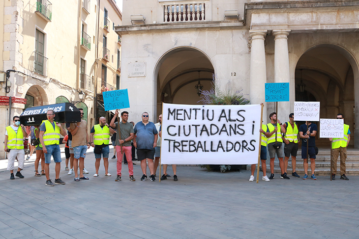 Treballadors municipals i de la Guàrdia Urbana