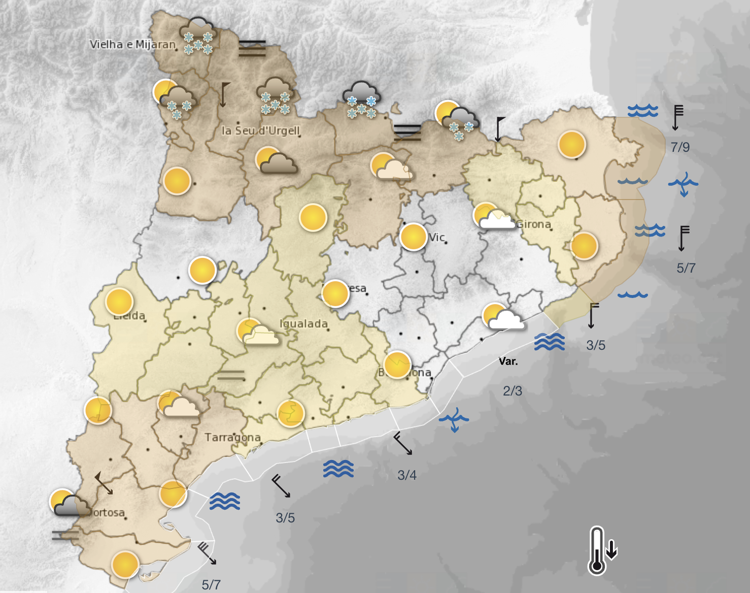 Protecció Civil posa en alerta el litoral de l'Empordà i la Selva per la previsió de fort onatge