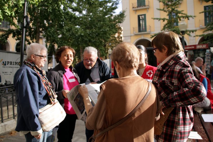 Creu Roja Girona organitza una gimcana per apropar les Fires als usuaris, "fer xarxa" i incentivar que hi participin