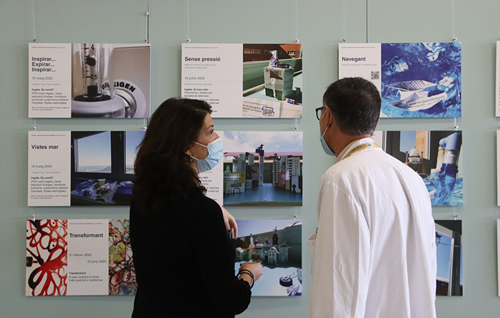 L'Hospital d'Igualada acull una exposició sobre l'experiència emocional d'una pacient amb càncer sanguini