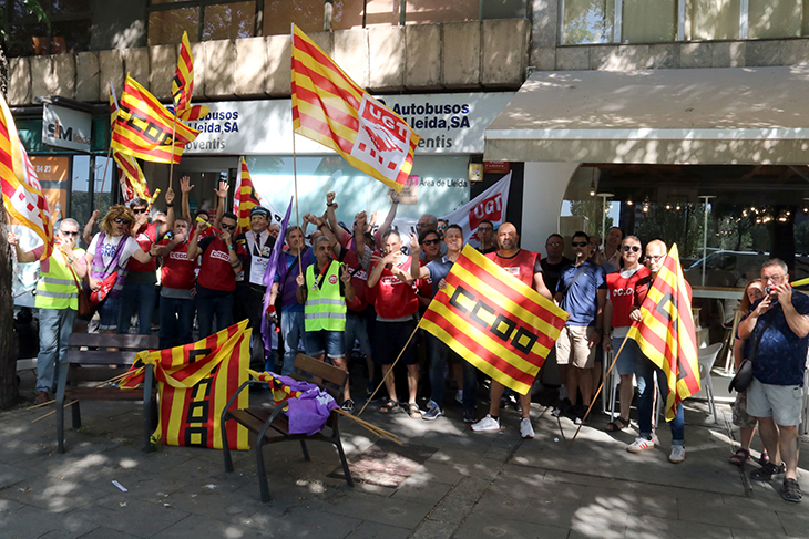 La plantilla d'Autobusos de Lleida rebutja l'arbitratge