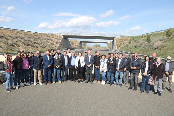 Acte reivindicatiu a la C-13 a Térmens per exigir al Govern que doni continuïtat a l'autovia entre Lleida i Balaguer