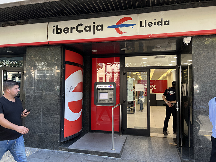 Detenen a Saragossa a l'home que va atracar dilluns una oficina bancària a Lleida