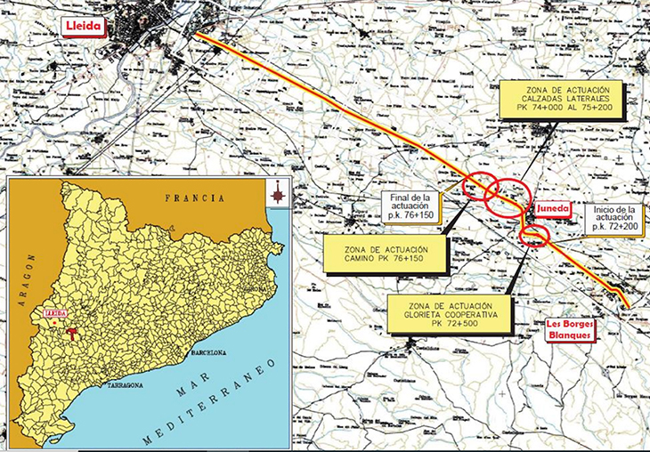 El Ministeri de Transports aprova el projecte per construir tres rotondes a l'N-240 a Juneda