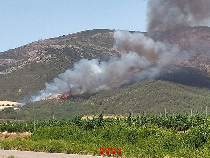 incendi al nucli de Baldomar, a Artesa de Segre