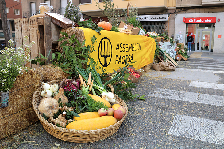 Productors i ciutadans crítics al model alimentari actual reivindiquen una pagesia autònoma en un 'gastrotall' a Lleida