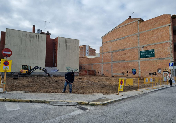 L’Ajuntament de Mollerussa repavimenta i adequa el pàrquing del carrer Comerç