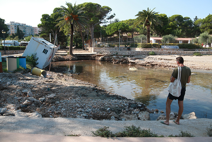 Les pluges acumulades els darrers vuit dies deixen gairebé 245 mm a l'Ametlla de Mar
